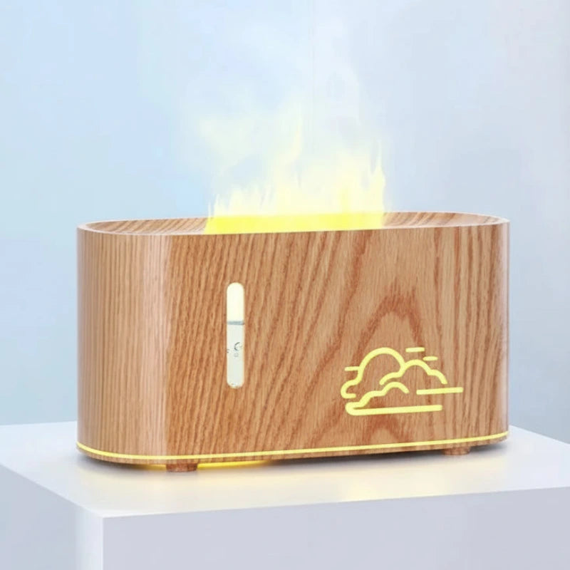 Diffuseur huile essentielle flamme LED USB moderne