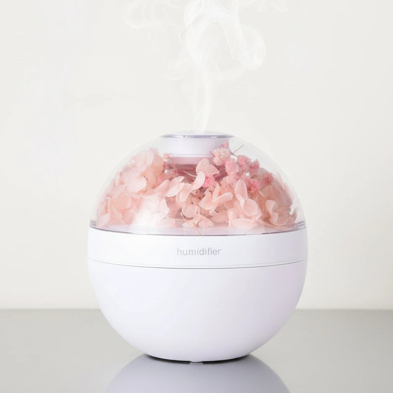 Diffuseur fleur éternelle design déco chambre huiles essentielles