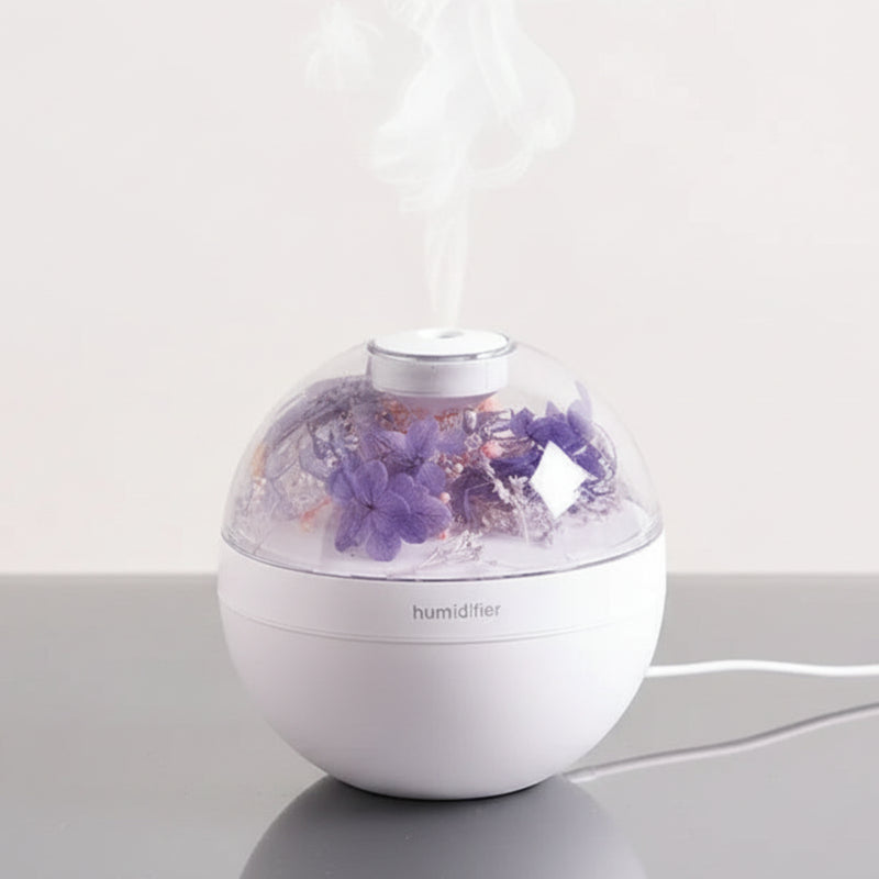 Diffuseur huiles essentielles fleur silencieux chambre brume fine