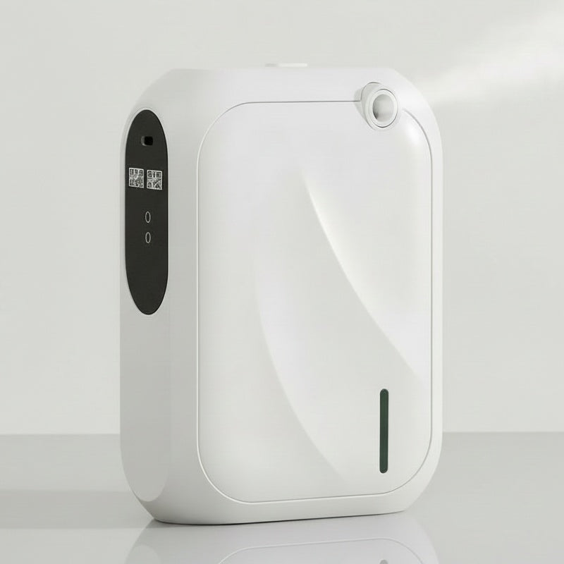 Diffuseur parfum connecté 200m³ Bluetooth pour maison sur meuble moderne 