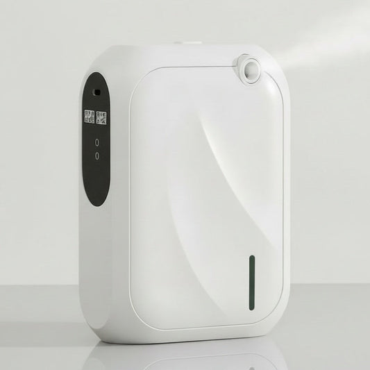 Diffuseur parfum connecté 200m³ Bluetooth pour maison sur meuble moderne 