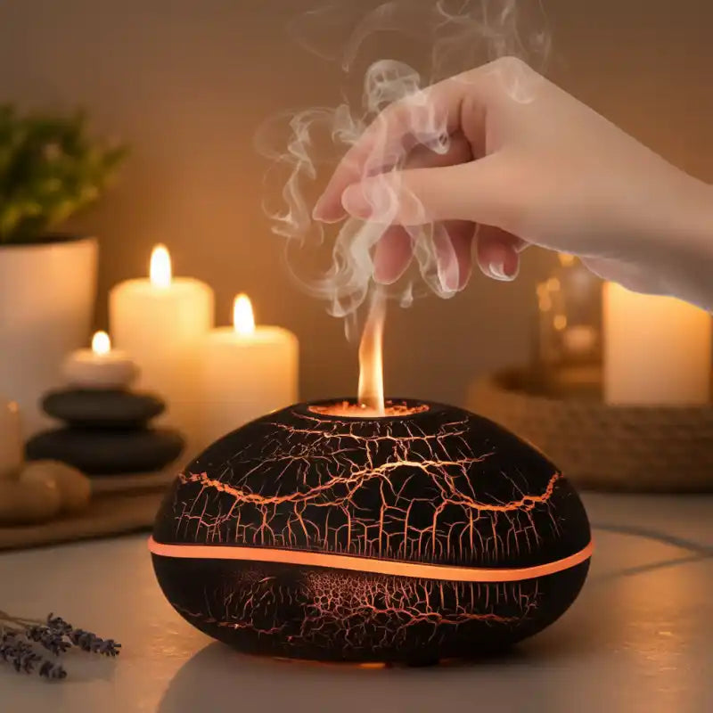 Diffuseur Huile Essentielle Volcan avec arrêt automatique sécurité