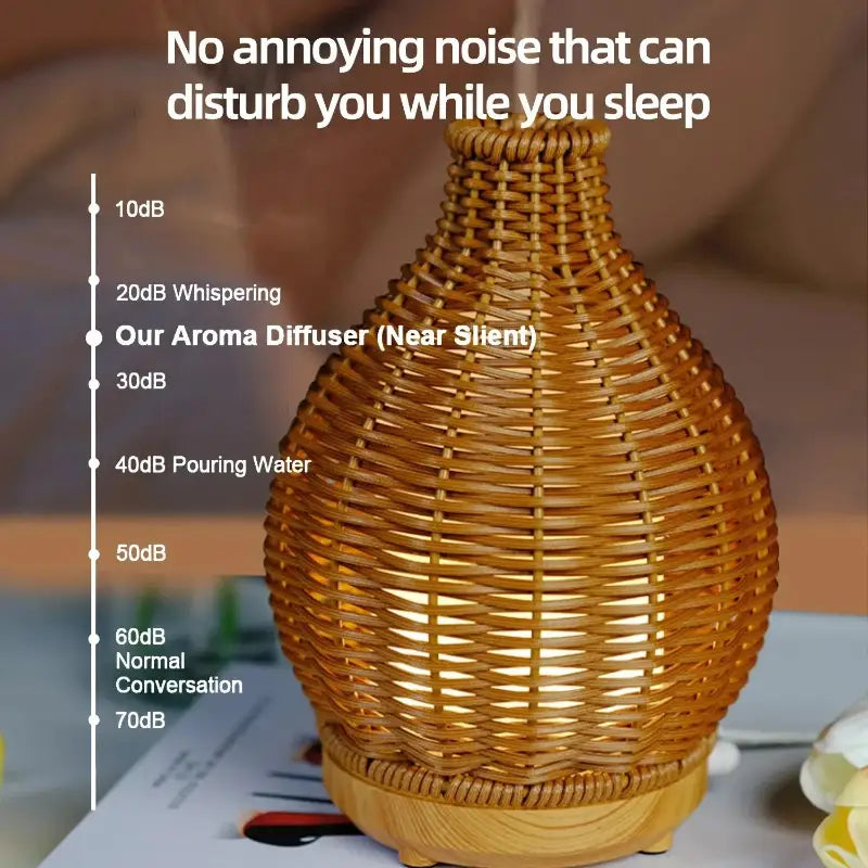 objet déco zen diffuseur LED bois naturel aromathérapie maison