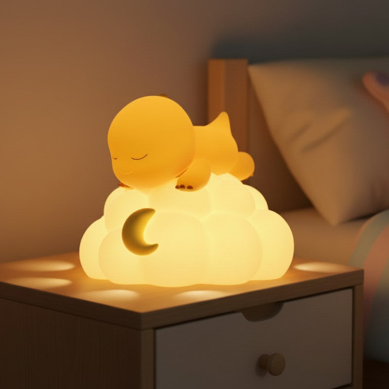 dinosaure lumineux veilleuse LED douce pour enfant