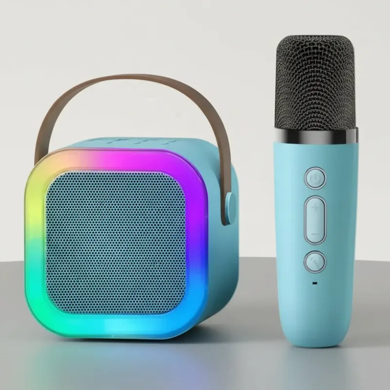 Enceinte bluetooth karaoke 1 micro effets lumineux disco party