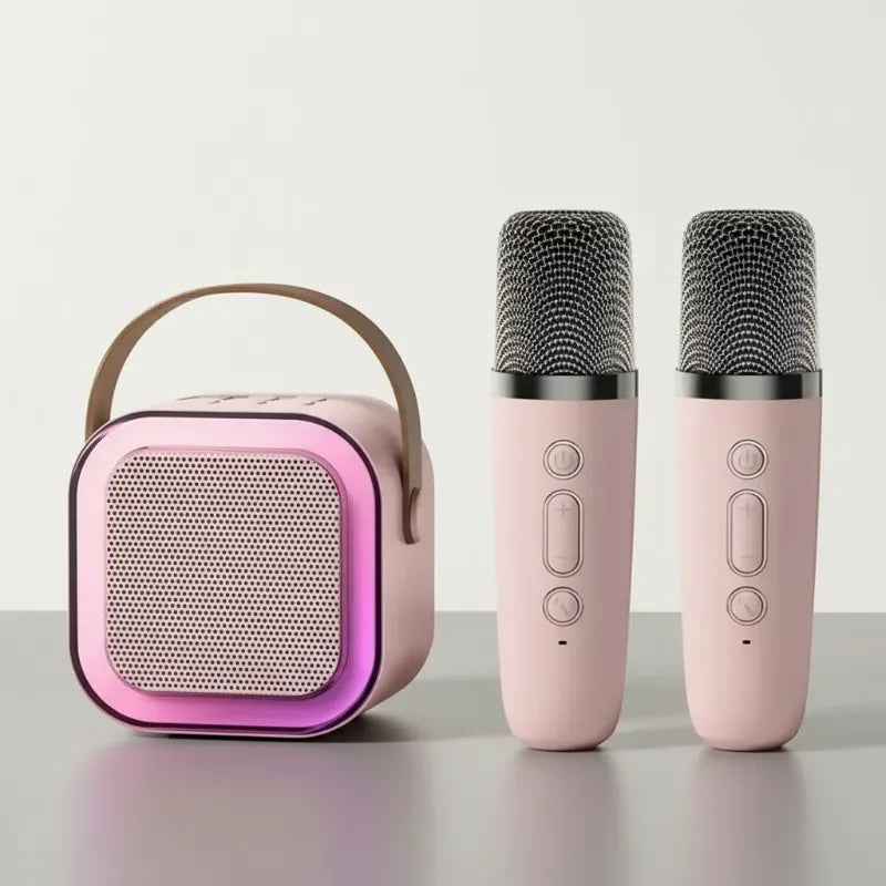Enceinte karaoke portable 2 micros batterie 8h autonomie max