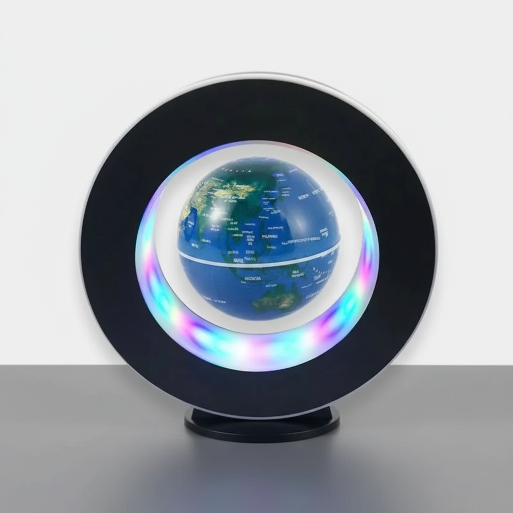 Globe Terrestre Magnétique Tournant Rond Veilleuse de rêve