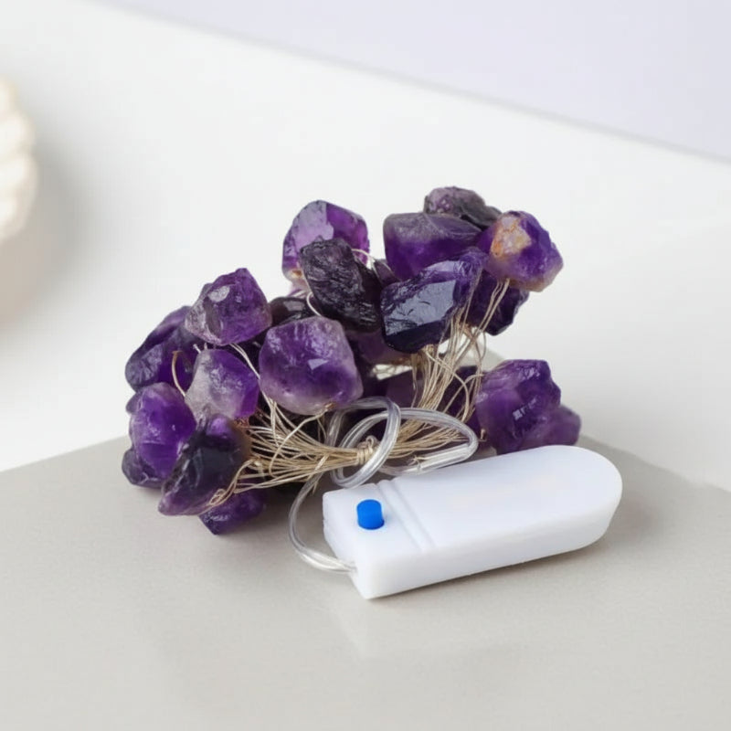  artisan polis cristaux sel himalayen pour guirlande naturelle