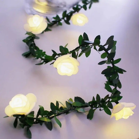 Veilleuse de rêve | Guirlande Lumineuse |  Fleurs Blanche