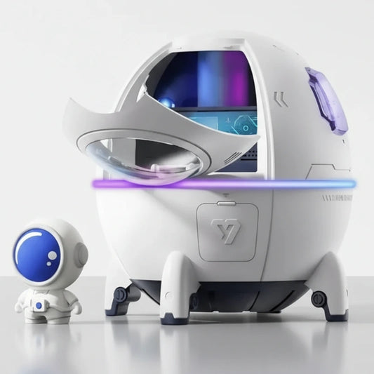 Humidificateur d'Air Vaisseau Spatial Rechargeable Violet