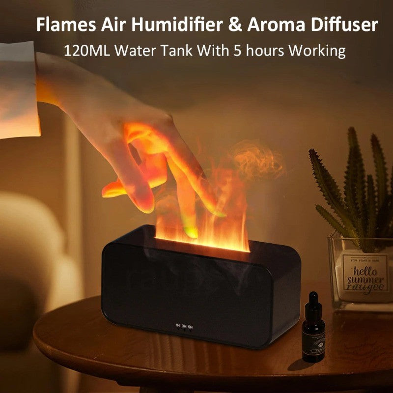Veilleuse humidificateur flamme chambre hygrométrie lumière