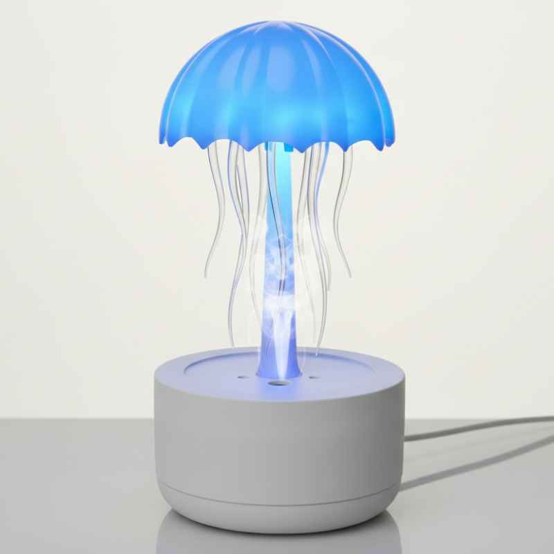 Humidificateur méduses LED RGB effet brume colorée