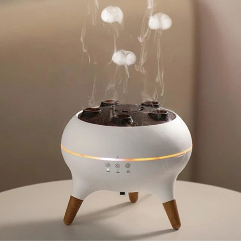 Brume flamme LED humidificateur volcan aromathérapie