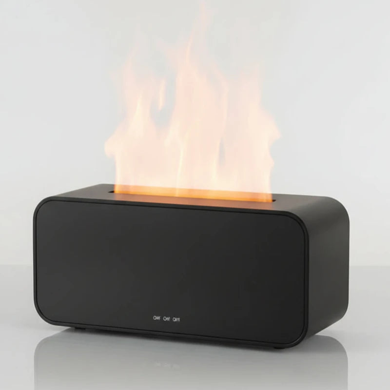 Humidificateur d'air flamme LED effet cheminée chambre adulte