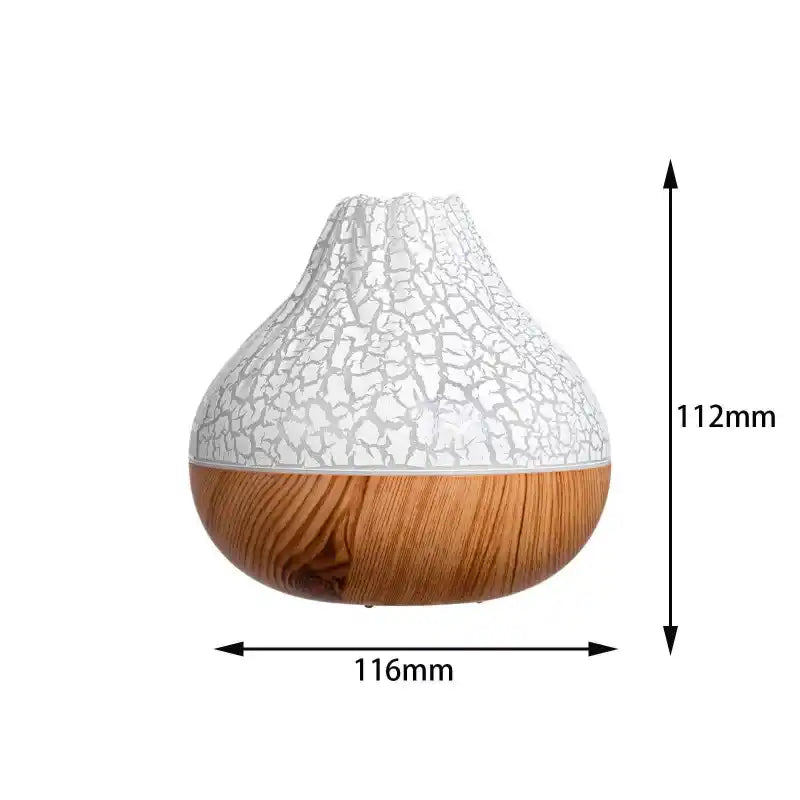 Brume s'échappant du sommet de l'humidificateur volcan