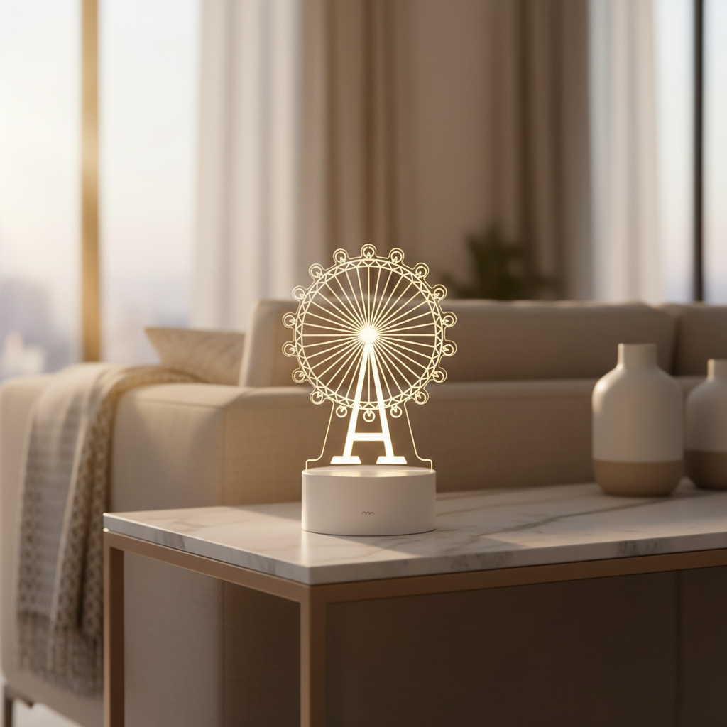 Lampe 3D Grande Roue Veilleuse de rêve