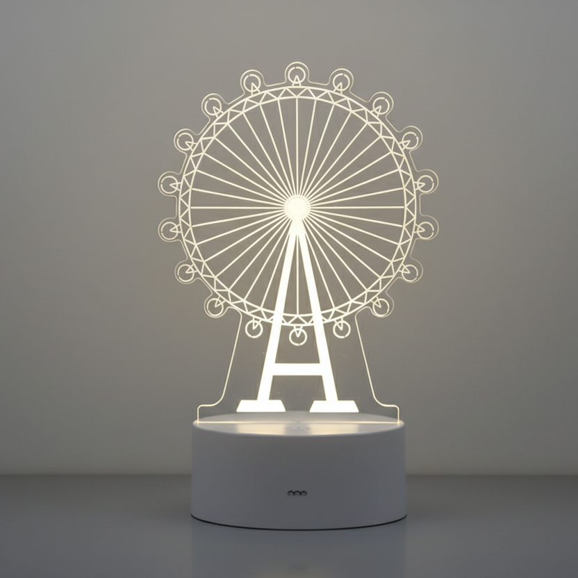 Lampe 3D Grande Roue Veilleuse de rêve