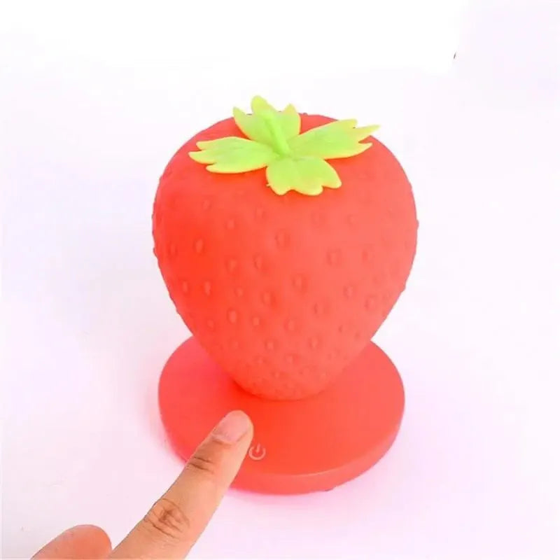 Lampe Chevet Enfant En Forme De Fraise - Veilleuse de rêve 