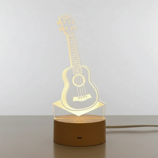 Lampe Guitare 3D Veilleuse de rêve
