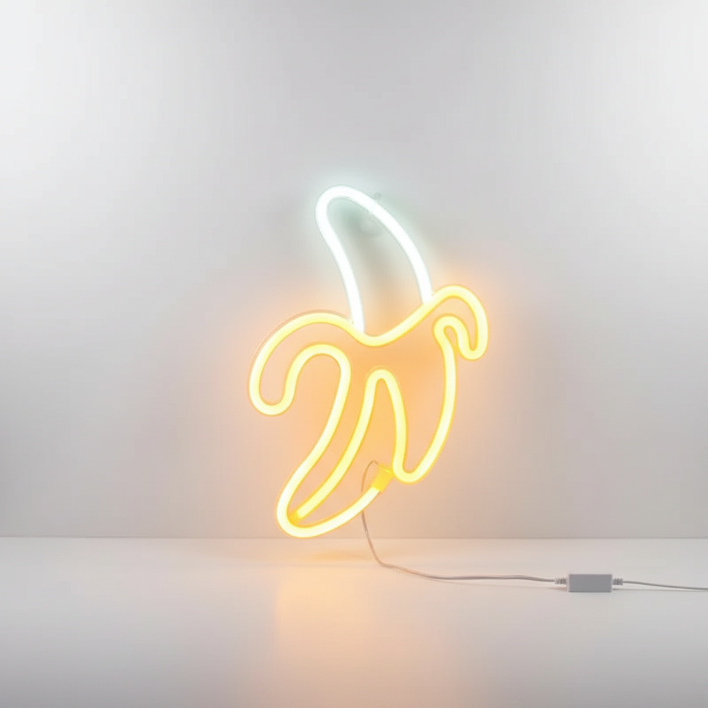 Lampe Néon Banane Murale Veilleuse de rêve