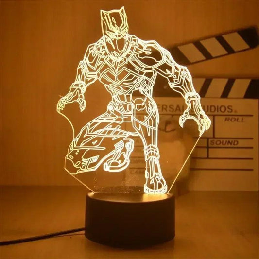 Lampe 3D Black Panther - Veilleuse de rêve 