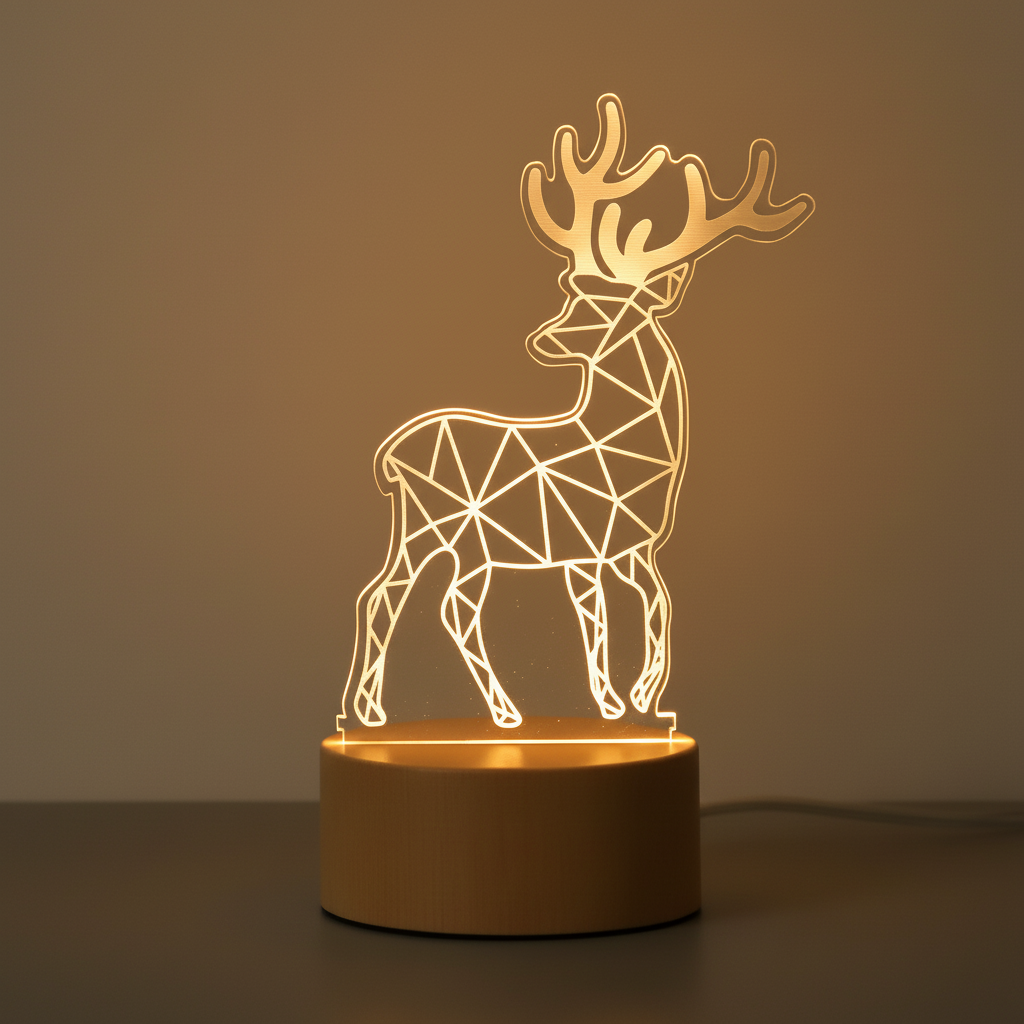 Veilleuse Cerf 3D Veilleuse de rêve