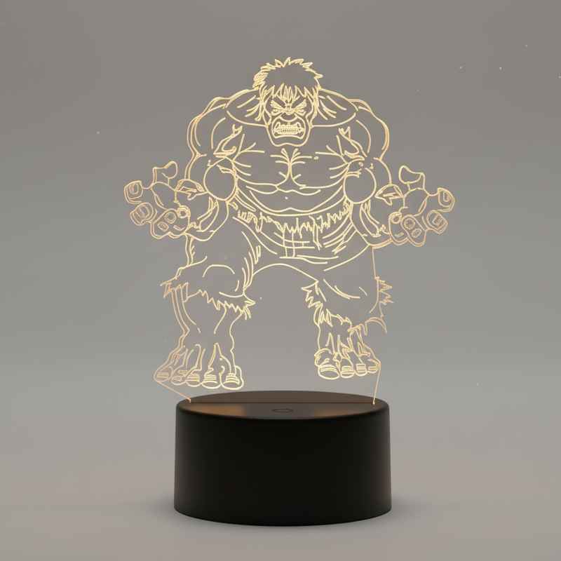 veilleuse lampe 3D Hulk lumière douce pour nuit
