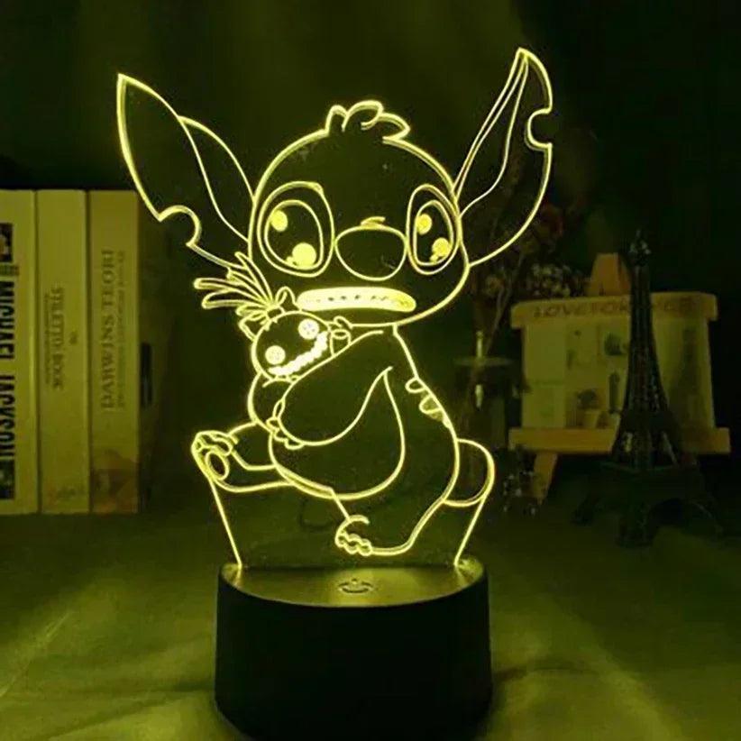 Lampe 3D LED Stitch Doudou - Veilleuse de rêve 