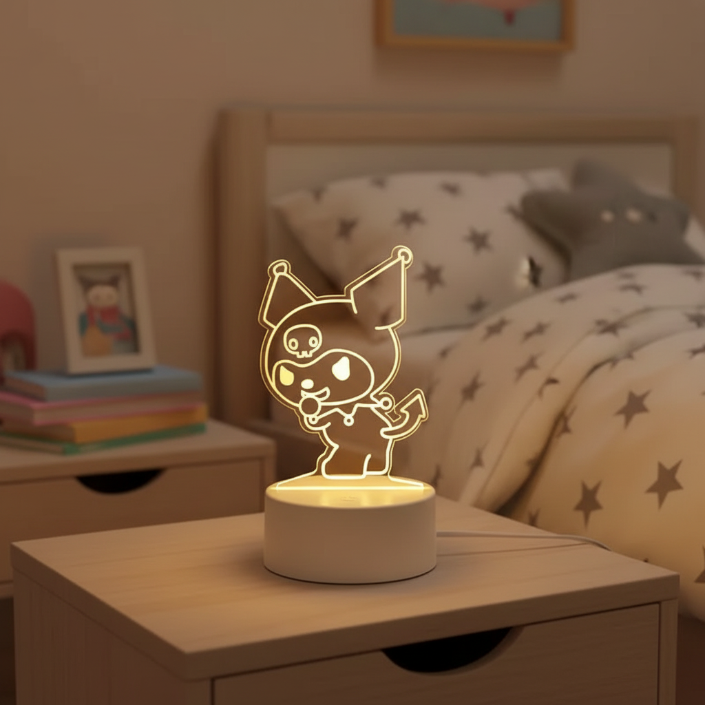 Lampe 3D Led Kuromi Veilleuse de rêve