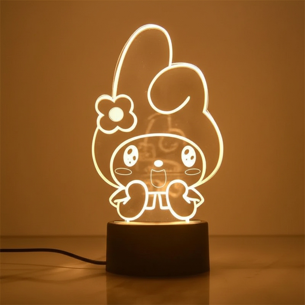 Lampe 3D Melody Étonné Veilleuse de rêve