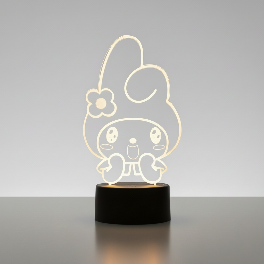 Lampe 3D Melody Étonné Veilleuse de rêve