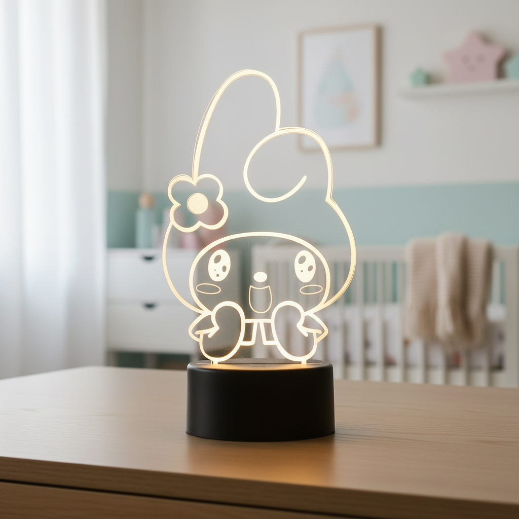 Lampe 3D Melody Étonné Veilleuse de rêve