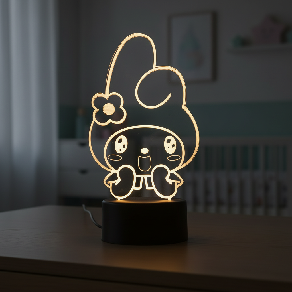 Lampe 3D Melody Étonné Veilleuse de rêve