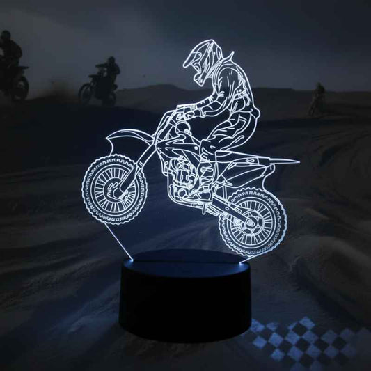 Lampe 3D Moto cross

