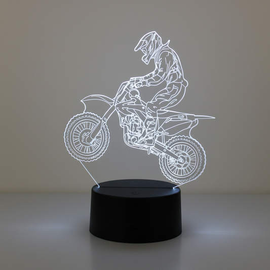 Lampe 3D Motocross Veilleuse de rêve