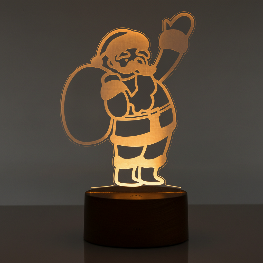 Lampe 3D Pere Noel Veilleuse de rêve