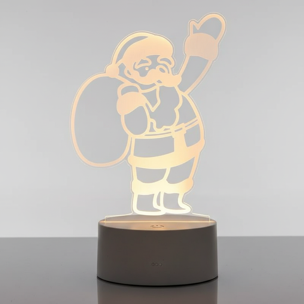 Lampe 3D Pere Noel Veilleuse de rêve