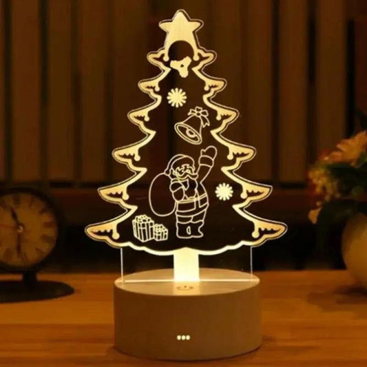 Lampe 3D Sapin Noel - Veilleuse de rêve 