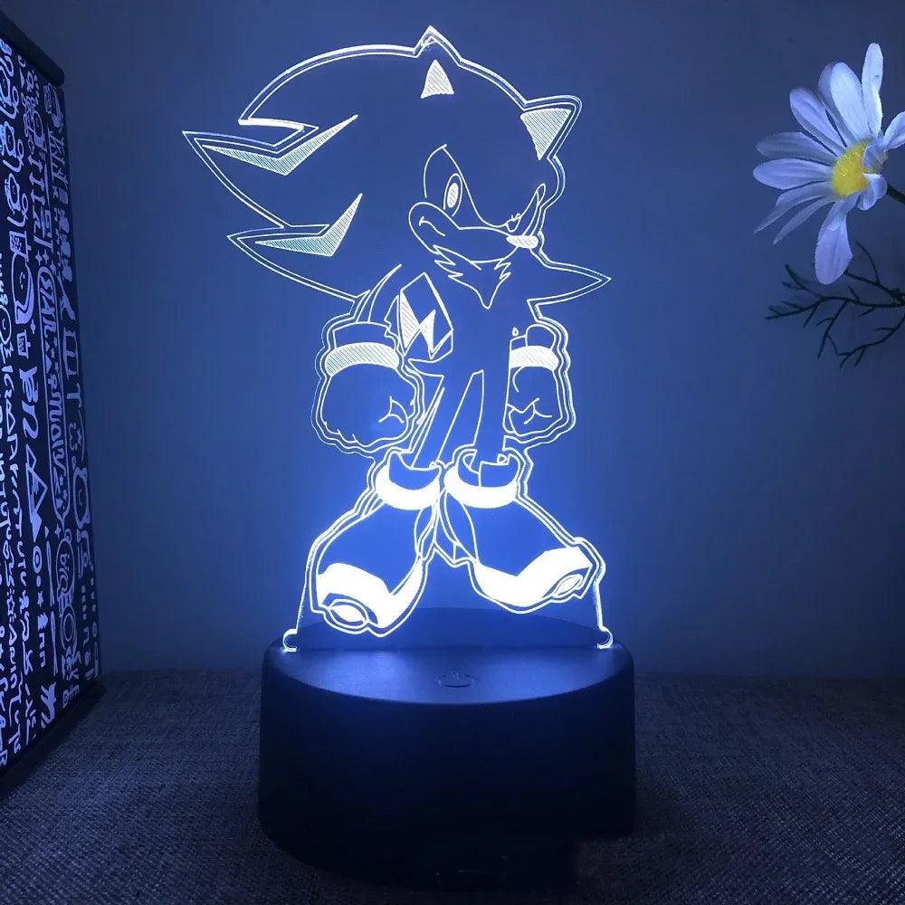 Lampe 3D Sonic Shadow The Hedgehog - Veilleuse de rêve 