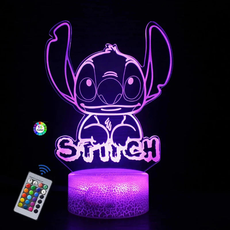 Lampe 3D Stitch