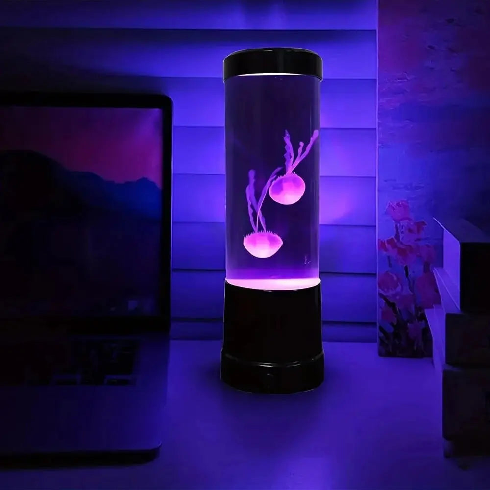 Aquarium Light with Remote Control 8 Colors LED Jellyfish Lamp Home Decoration Lights Atmosphere Lights Home Pet Supplies Veilleuse de rêve