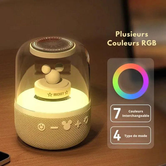 Lampe Bluetooth Enceinte Mickey - Veilleuse de rêve