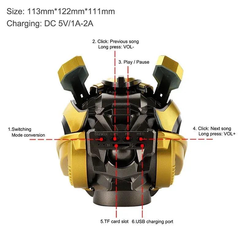 Lampe Bluetooth Enceinte Transformers Bumblebee