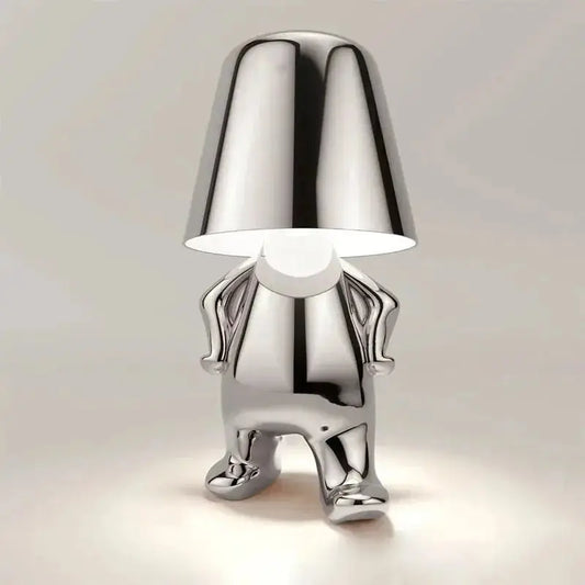 Veilleuse de rêve  Lampe De Chevet Design | Petit Homme Chrome Sérieux Veilleuse de rêve Lampe de chevet design