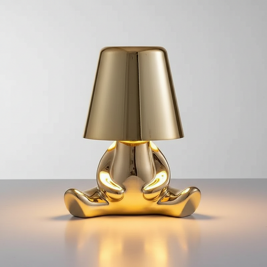 Lampe Bonhomme Design Doré Veilleuse de rêve
