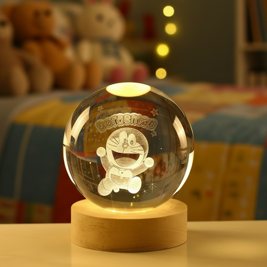 Lampe Boule Cristal Doraemon