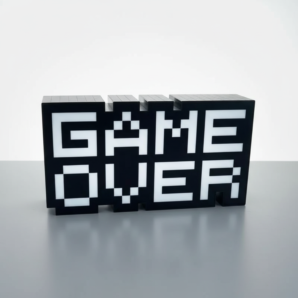 Lampe Bureau Gaming Game Over Veilleuse de rêve