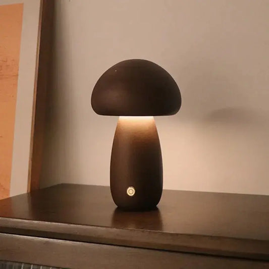 Veilleuse de rêve  Lampe Champignon | Tactile en Bois Mignon Veilleuse de rêve Lampe De Chevet Bois Lampe de chevet design Veilleuse Champignon