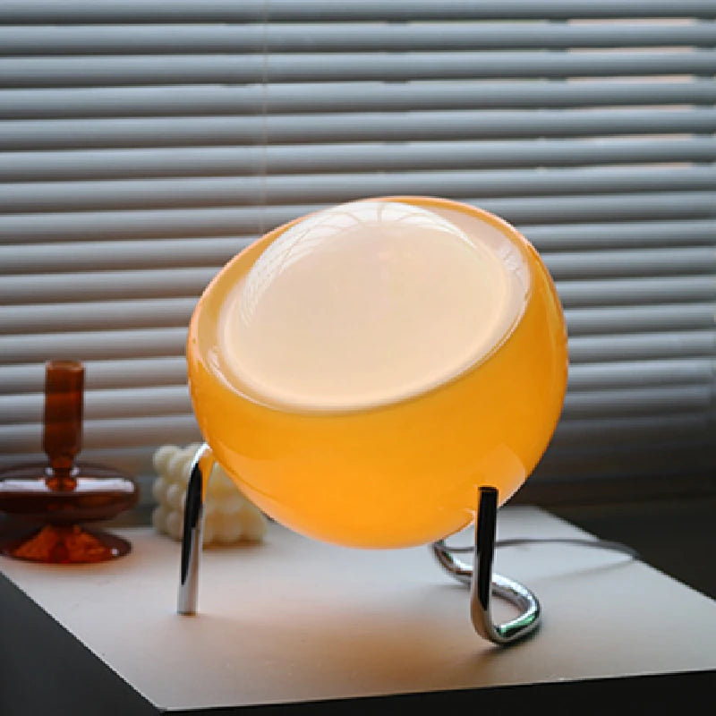 lampe orange champignon Allumer