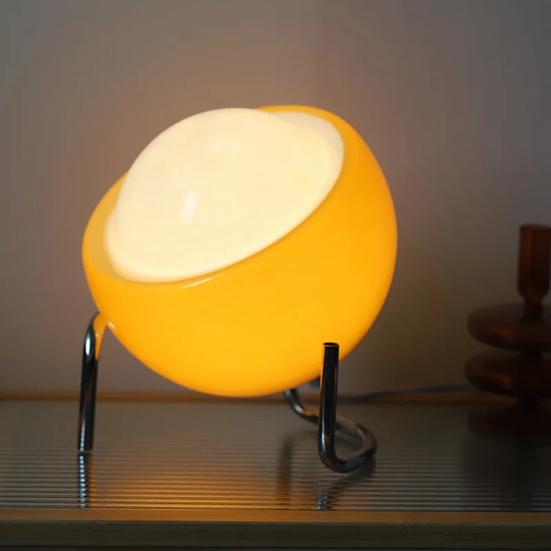 lampe champignon en verre Allumer